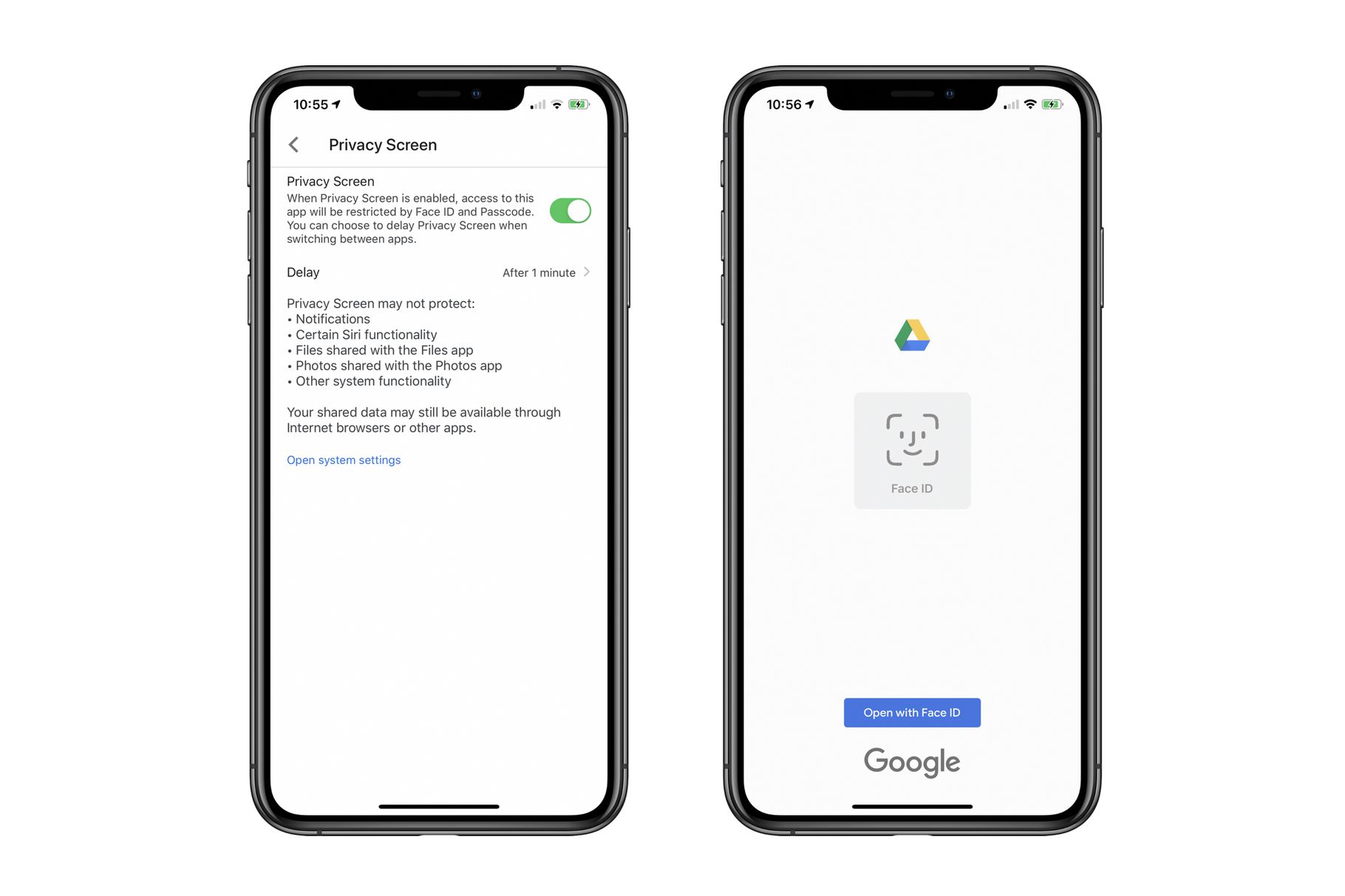 В Google Drive для iPhone и iPad теперь можно включить доступ к приложению  по Face ID или Touch ID - Ремонт телефонов, планшетов и ноутбуков в СПб