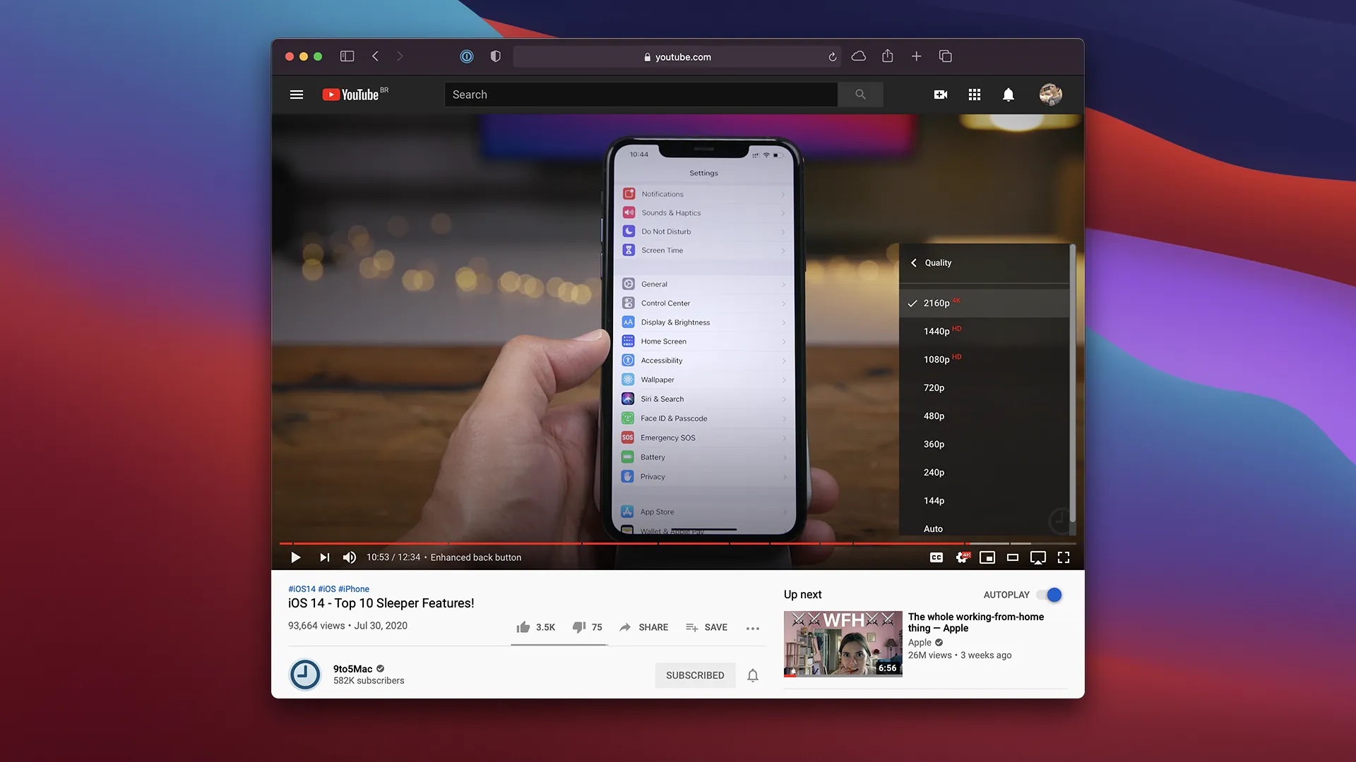 Браузер Safari в macOS Big Sur beta 4 получил поддержку 4K-видео на YouTube  - Ремонт телефонов, планшетов и ноутбуков в СПб