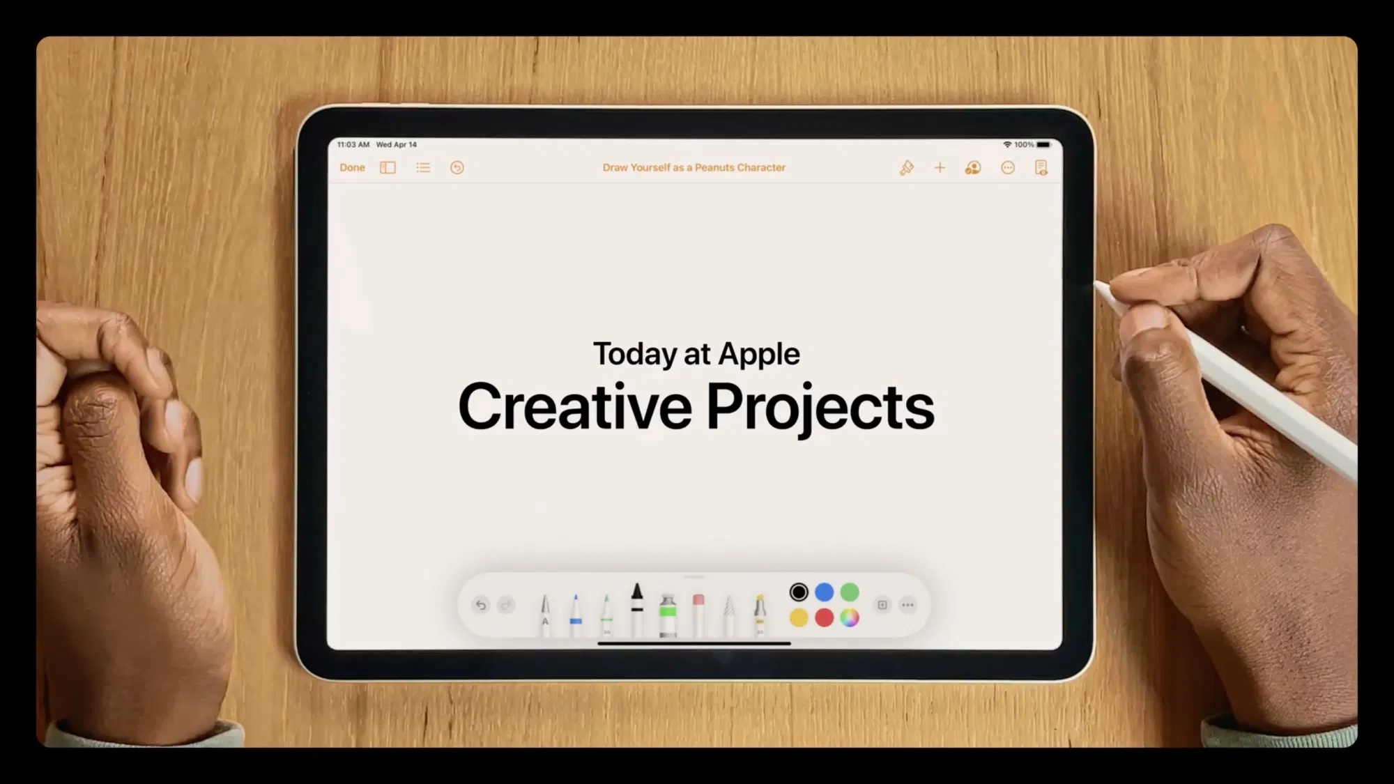 Project inspire. Today at Apple.