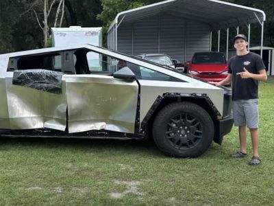 Tesla Cybertruck крайне сложно отремонтировать после аварии [ВИДЕО]